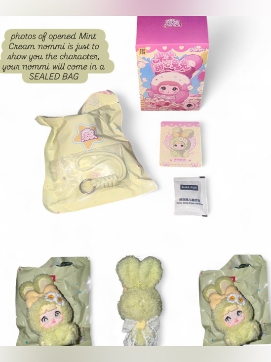 Nommi Sweetheart Bunny Other - NEW Sweetheart Nommi Plush – Mint Cream (Confirmed) Gently opened box SEALED BAG